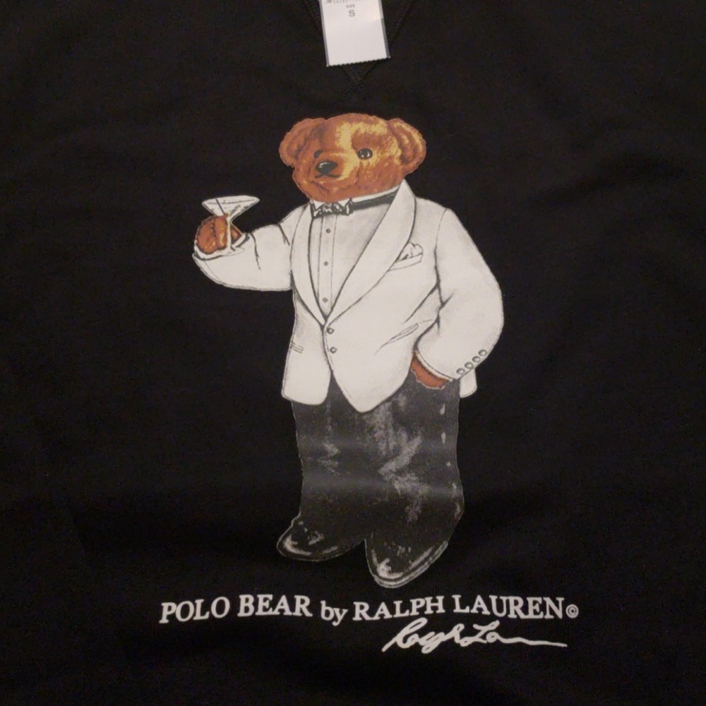 HP Polo Ralph Lauren Martini Bear Sweatshirt - Picture 6 of 8